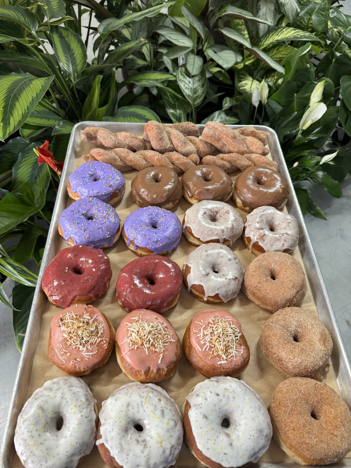 Pastries and donuts at Plantology Cafe
