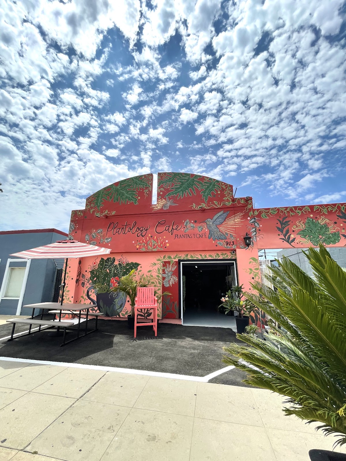 Plantology Cafe storefront on South Coast Highway